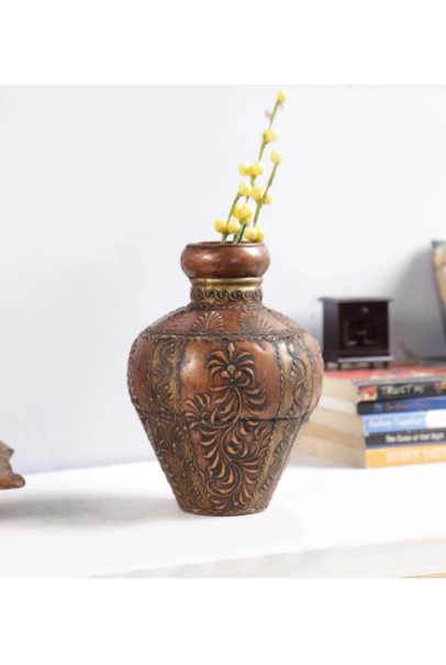 Multicolour Wood Vase Multicolour Wood Vase